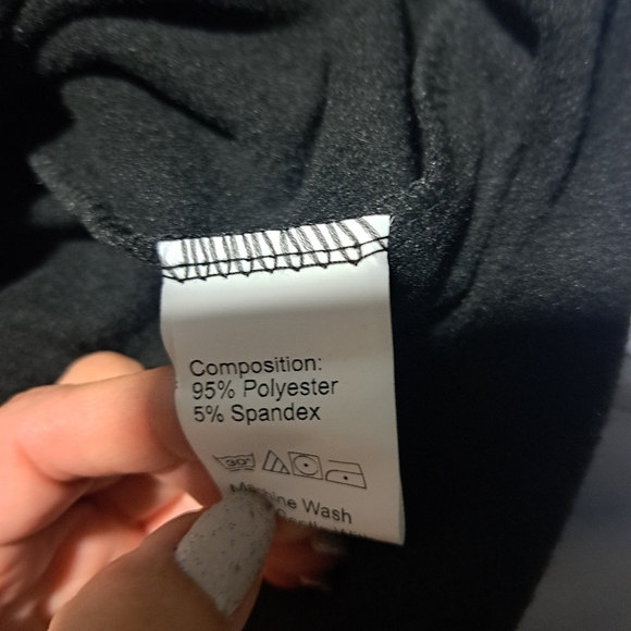 Bllack mock neck Long Sleeve Dress - Picture 2 of 2